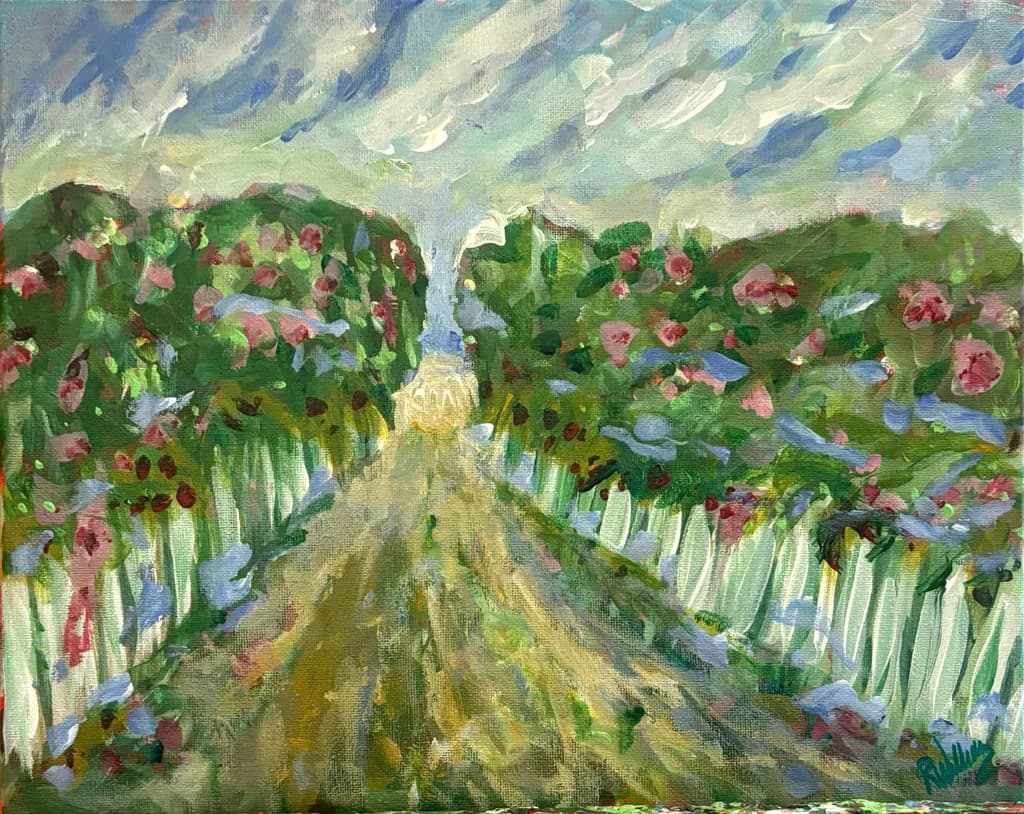 Sunlit Garden Path