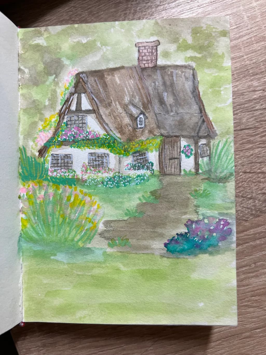 Flower-Covered Cottage