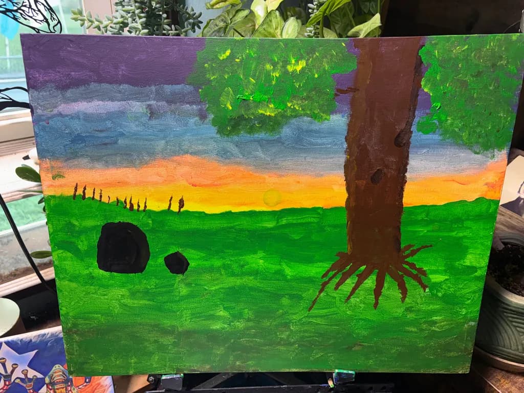 Sunset Tree Meadow