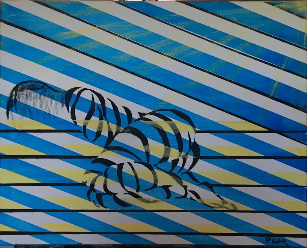 Blue Striped Motion