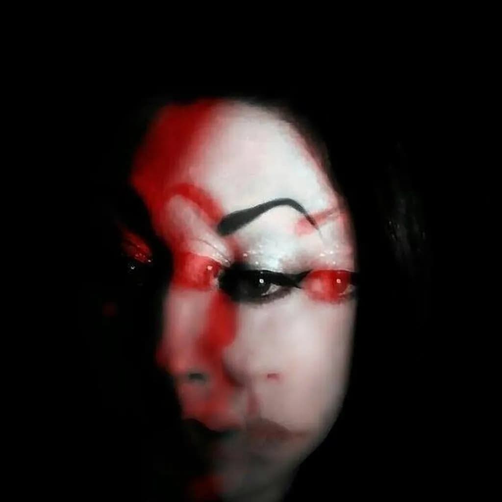 Red Split Portrait