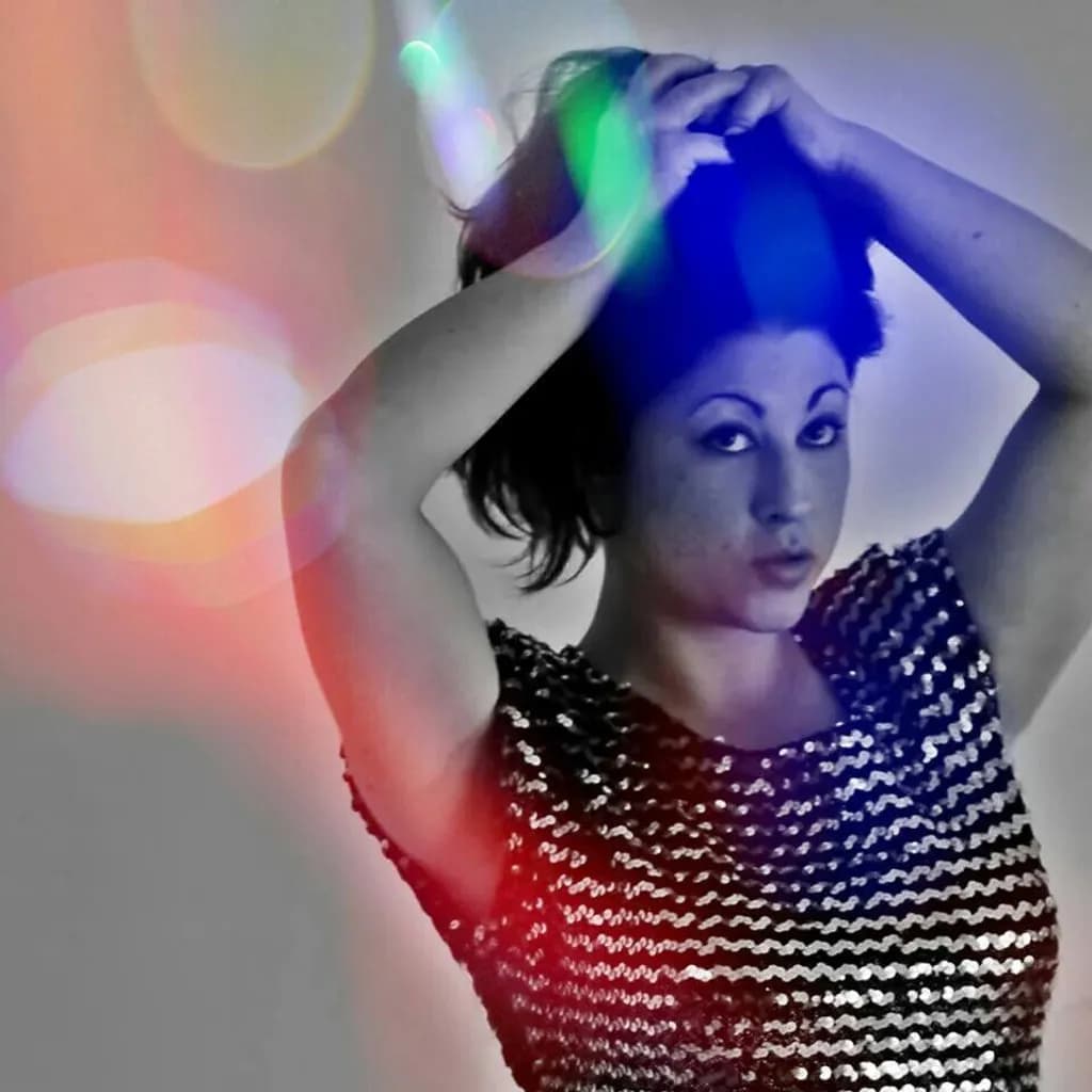 Prismatic Sequin Portrait