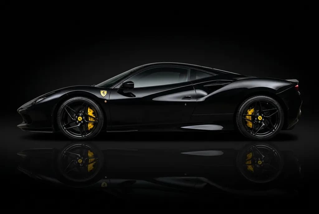 Black Ferrari Reflection