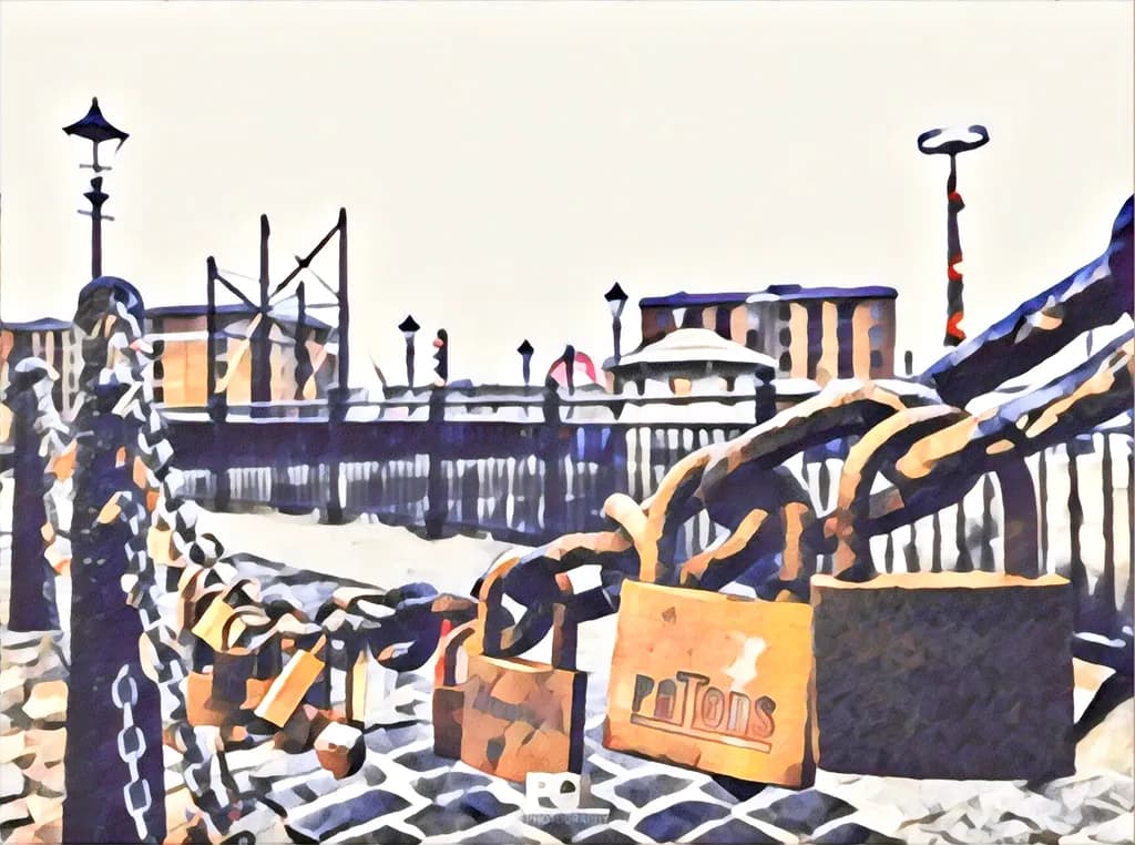 Snowbound Harbor Bridge