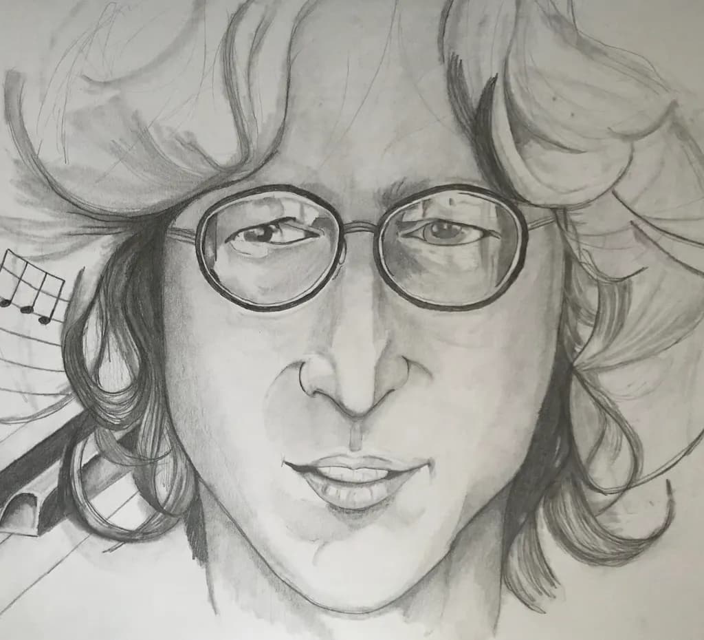 Portrait in Round Glasses