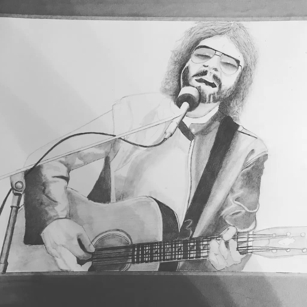 Guitarist at the Mic