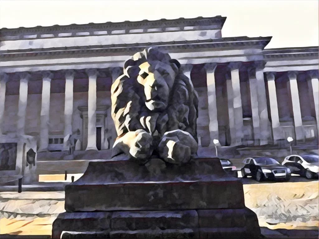 Lion Before the Courthouse