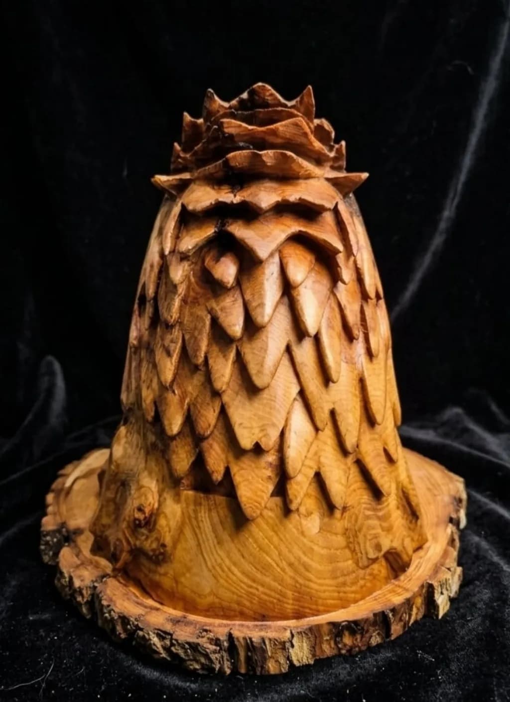 Carved Wooden Owl