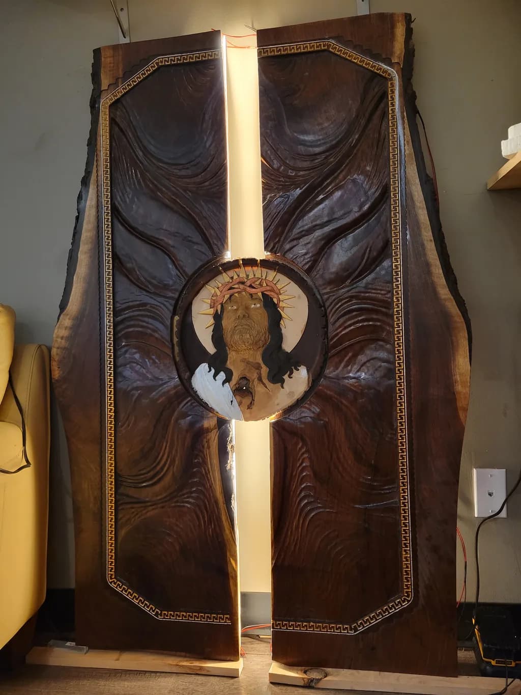 Carved Christ Light