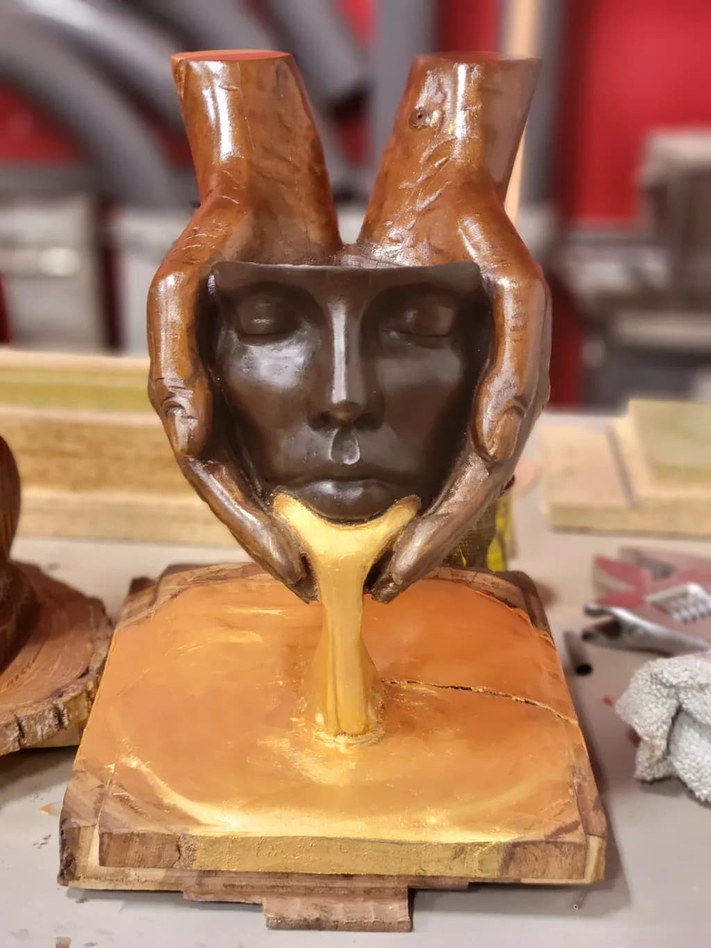 Golden Drip Portrait