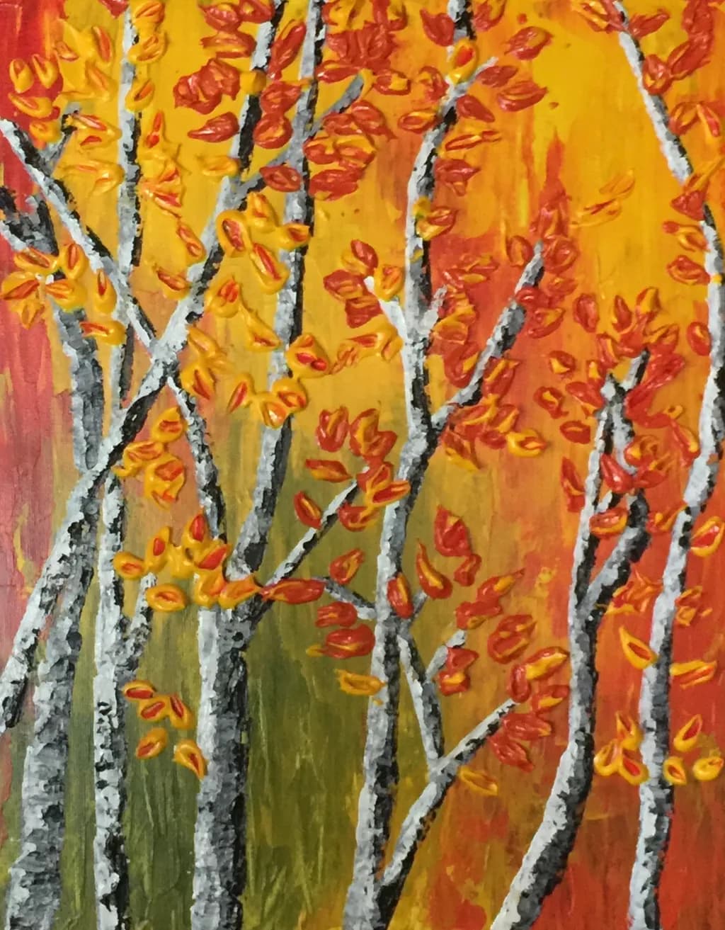 Autumn Birch Grove