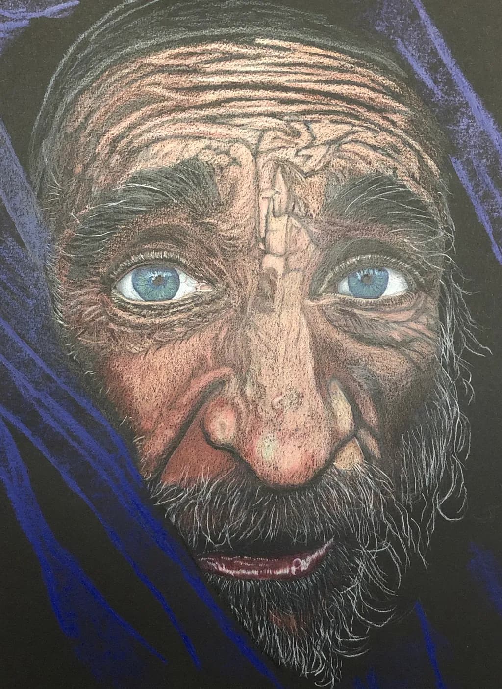 Blue-Eyed Bearded Man