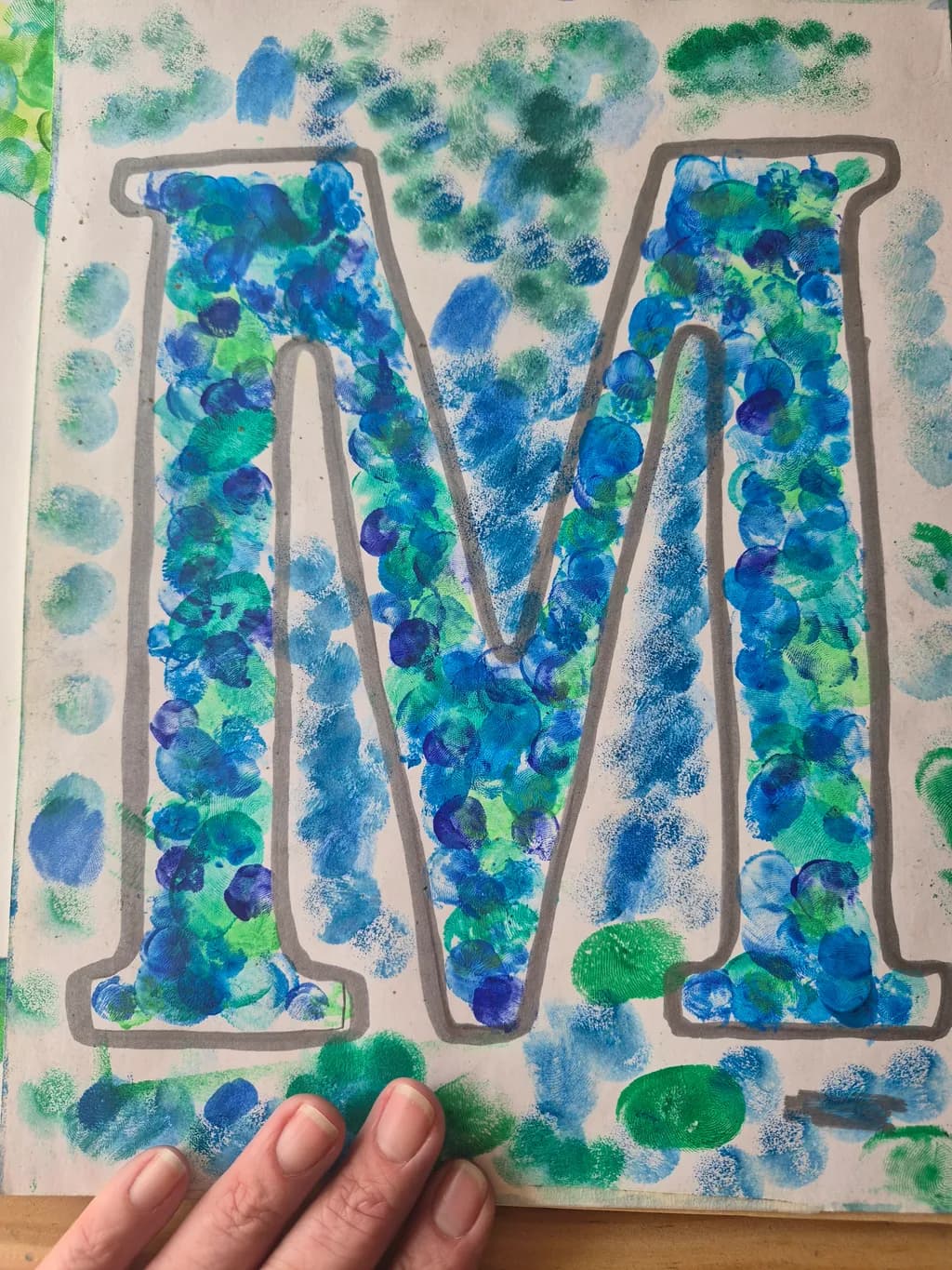 Blue-Green Letterforms