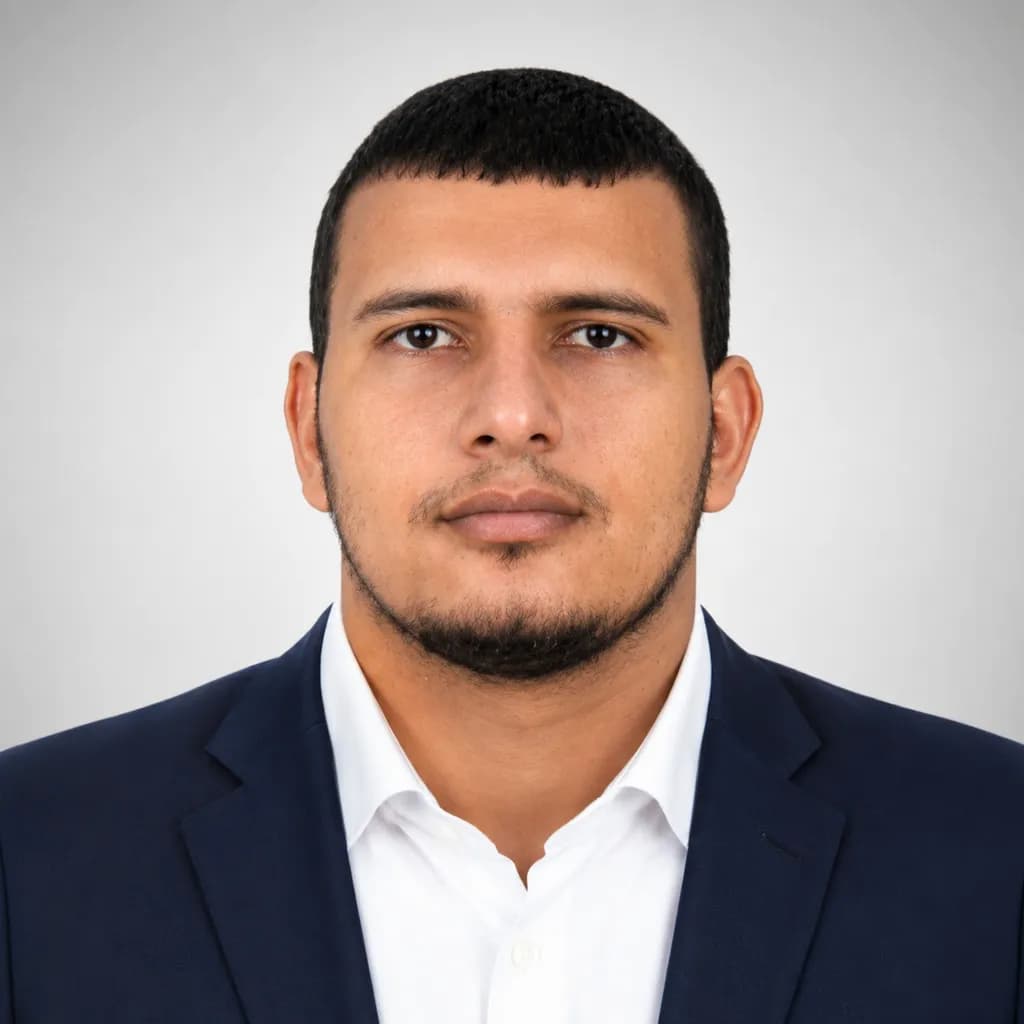 Formal Portrait in Navy