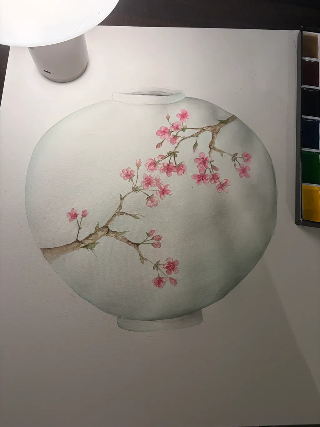 Cherry Blossom Branch Vase