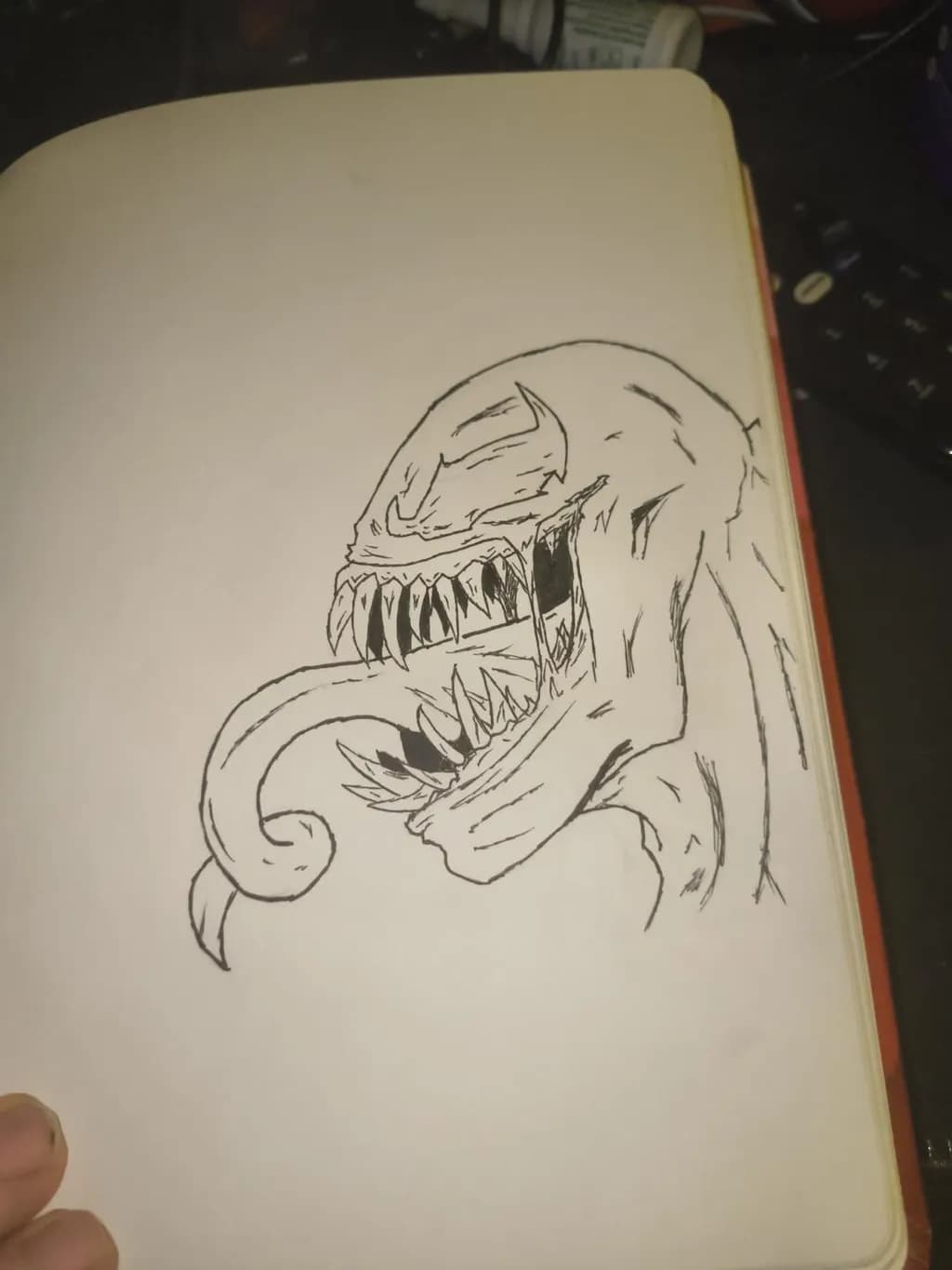 Dragon Maw curled in Ink