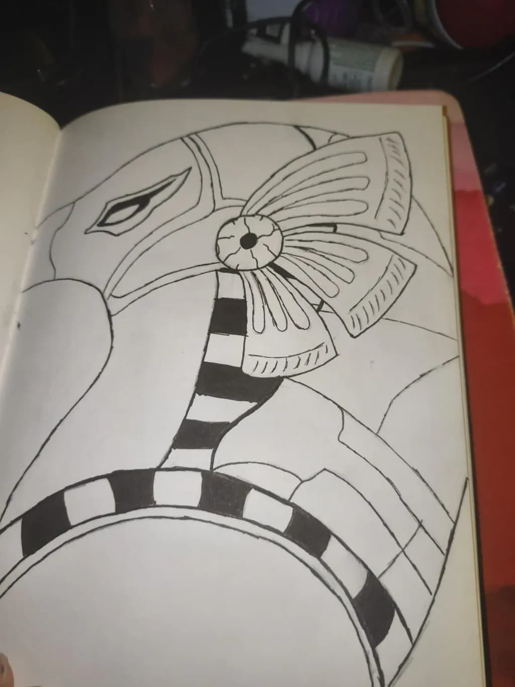 Striped Flower Portrait