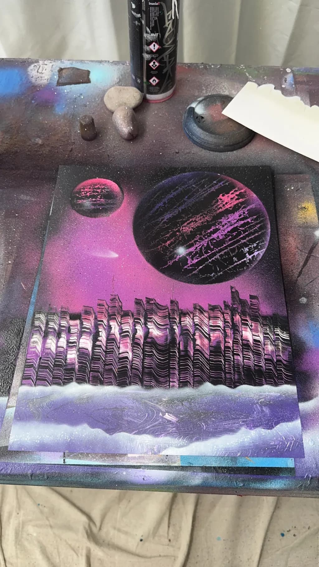 Neon Skyline Planetscape