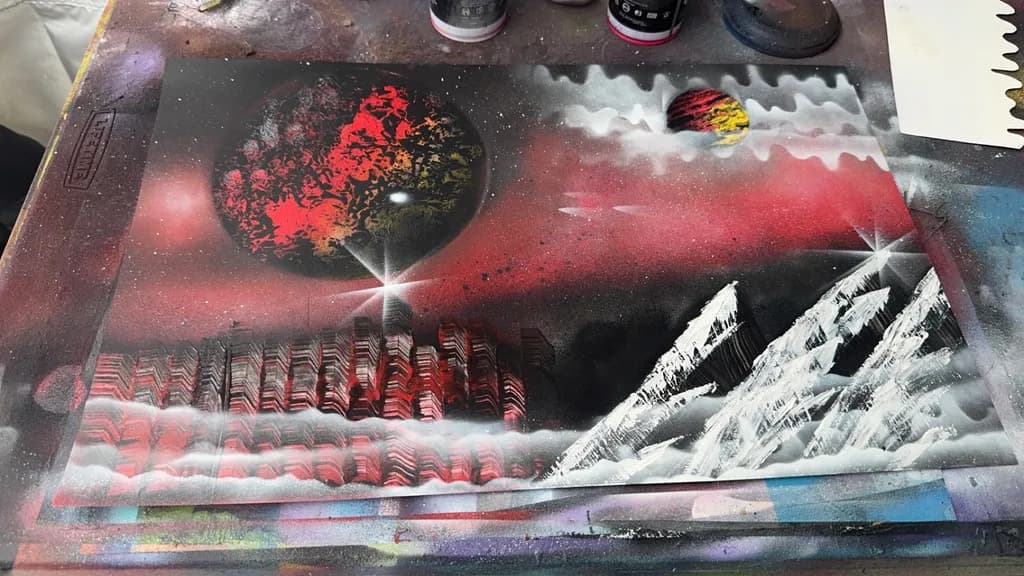 Cosmic Mountain Eclipse
