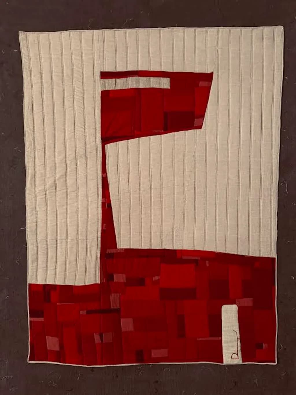 Red Geometric Passage