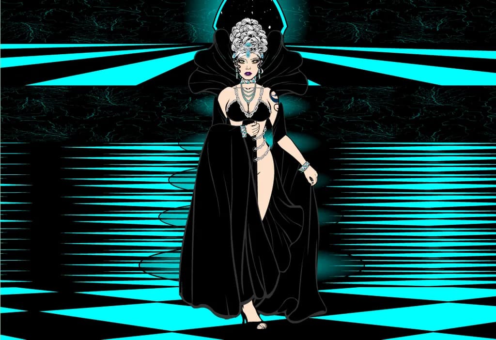 Assassin Neon Blue House of Chains