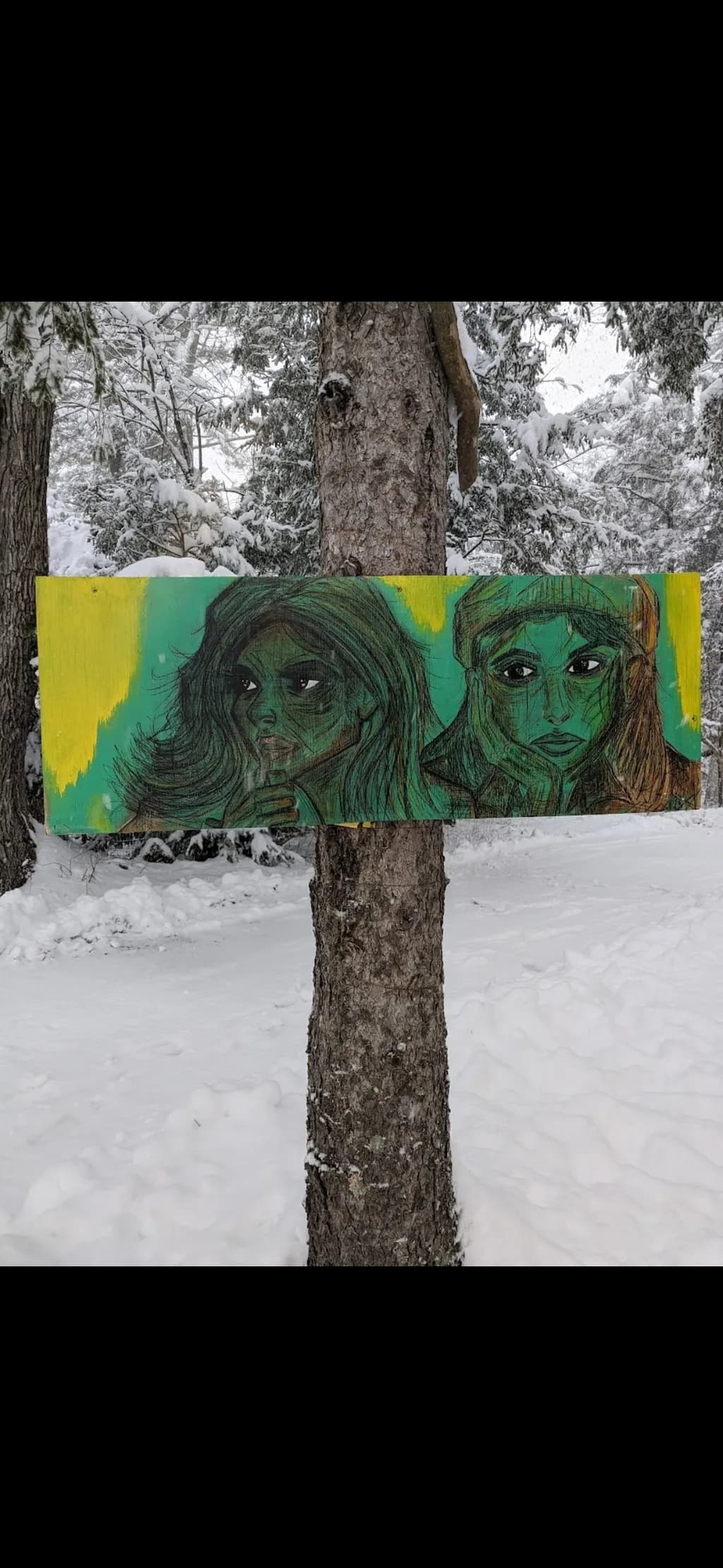Faces in Snow