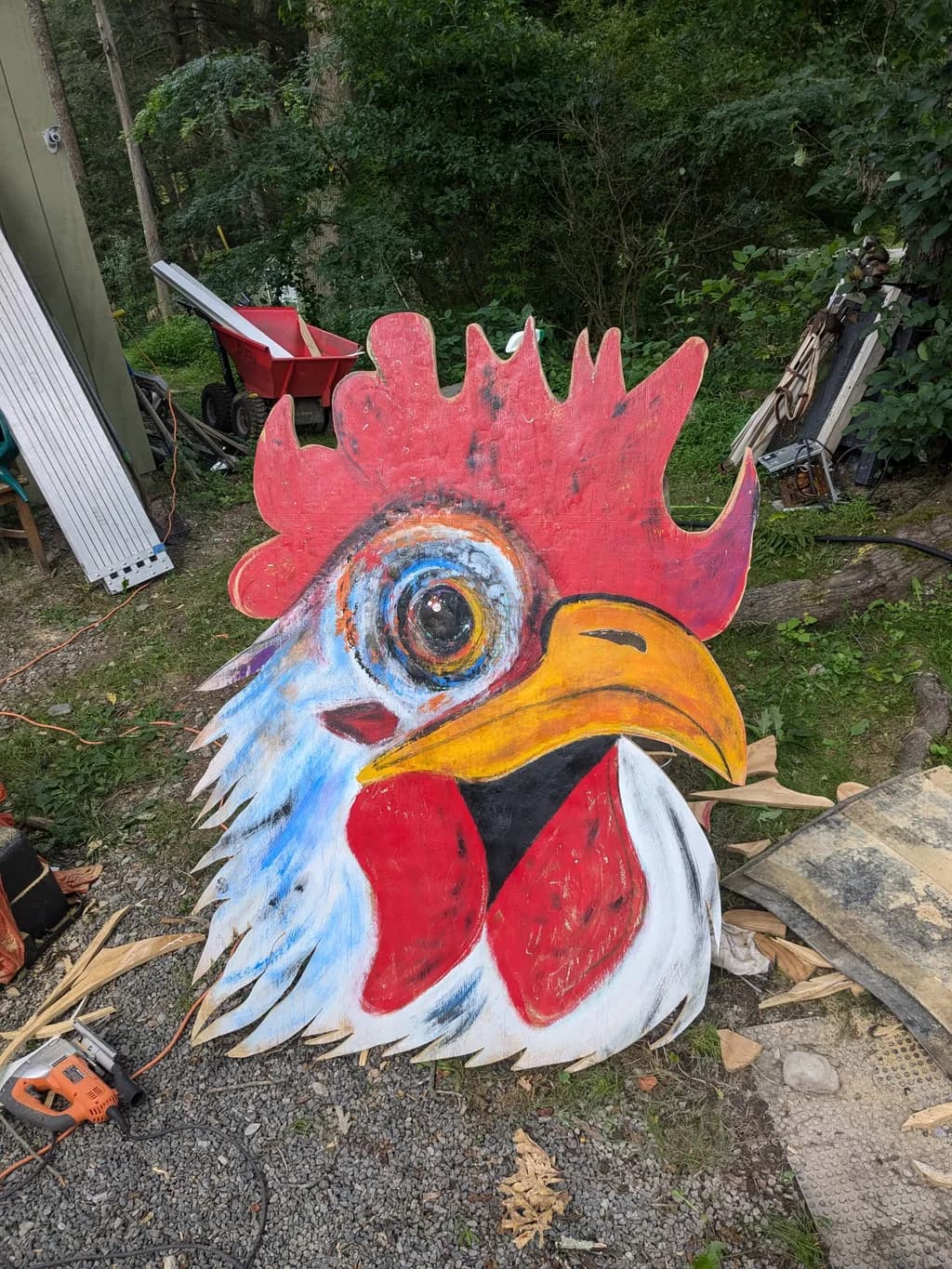 Painted Rooster