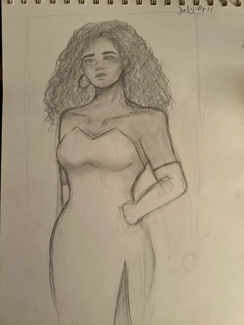 Curly-Haired Portrait