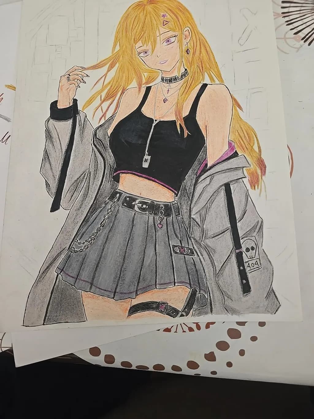 Golden Edge Anime Girl