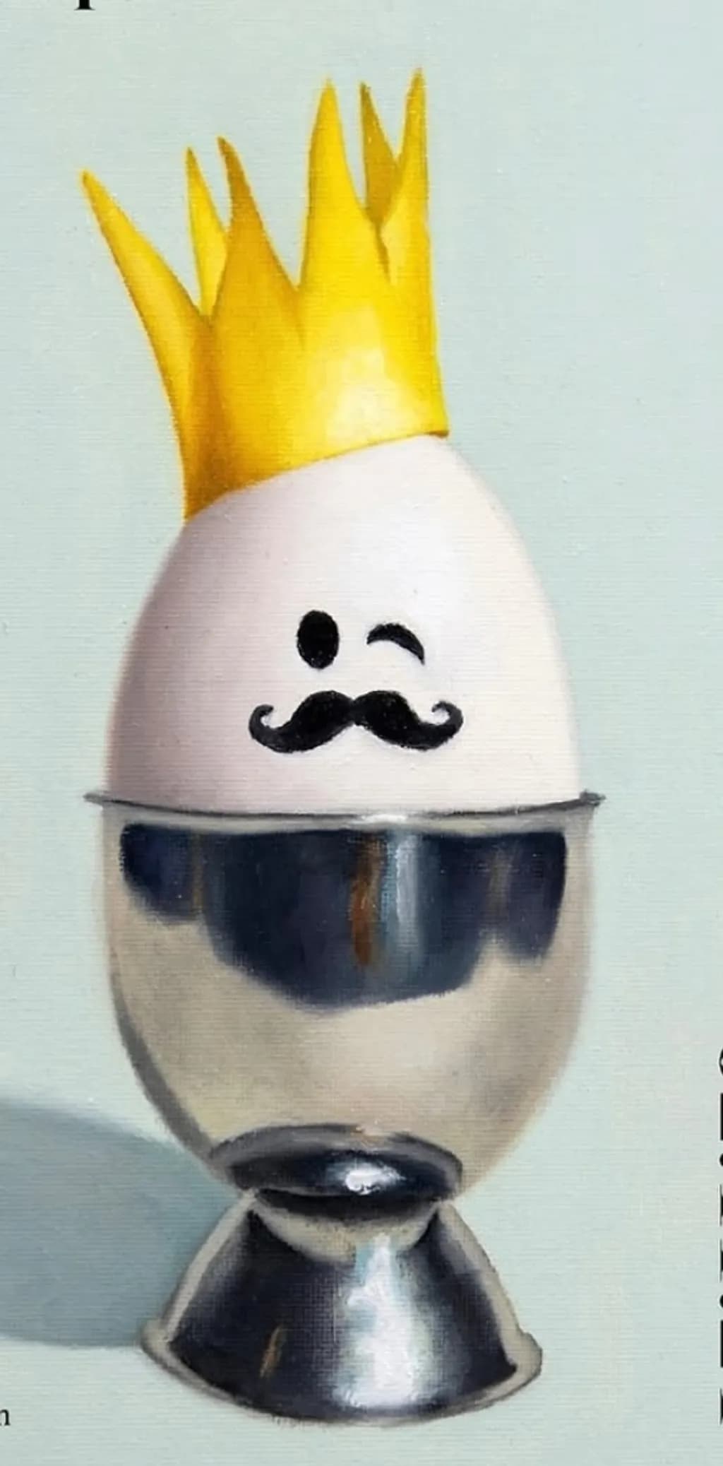 Mustachioed Crowned Eggman