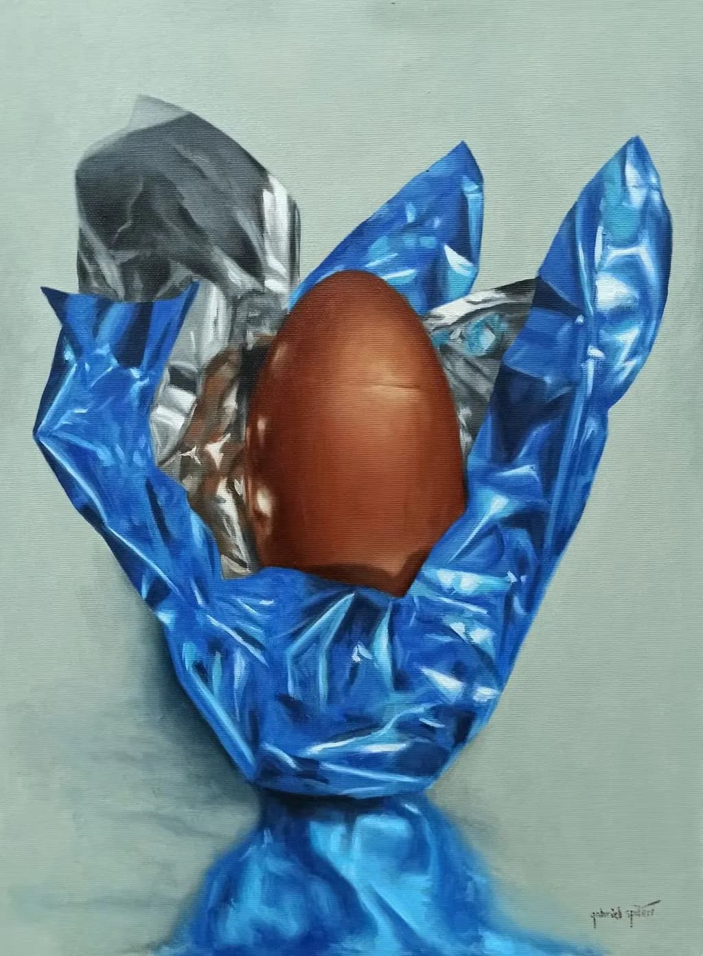 Blue Foil Eggwrap