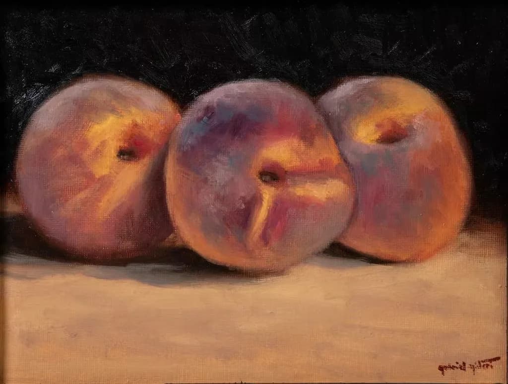 Impressionist Apple Still Life