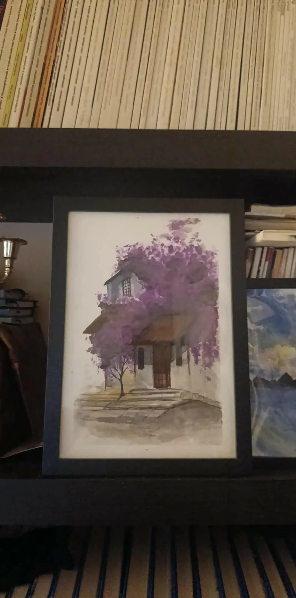 House Beneath Purple Blossoms