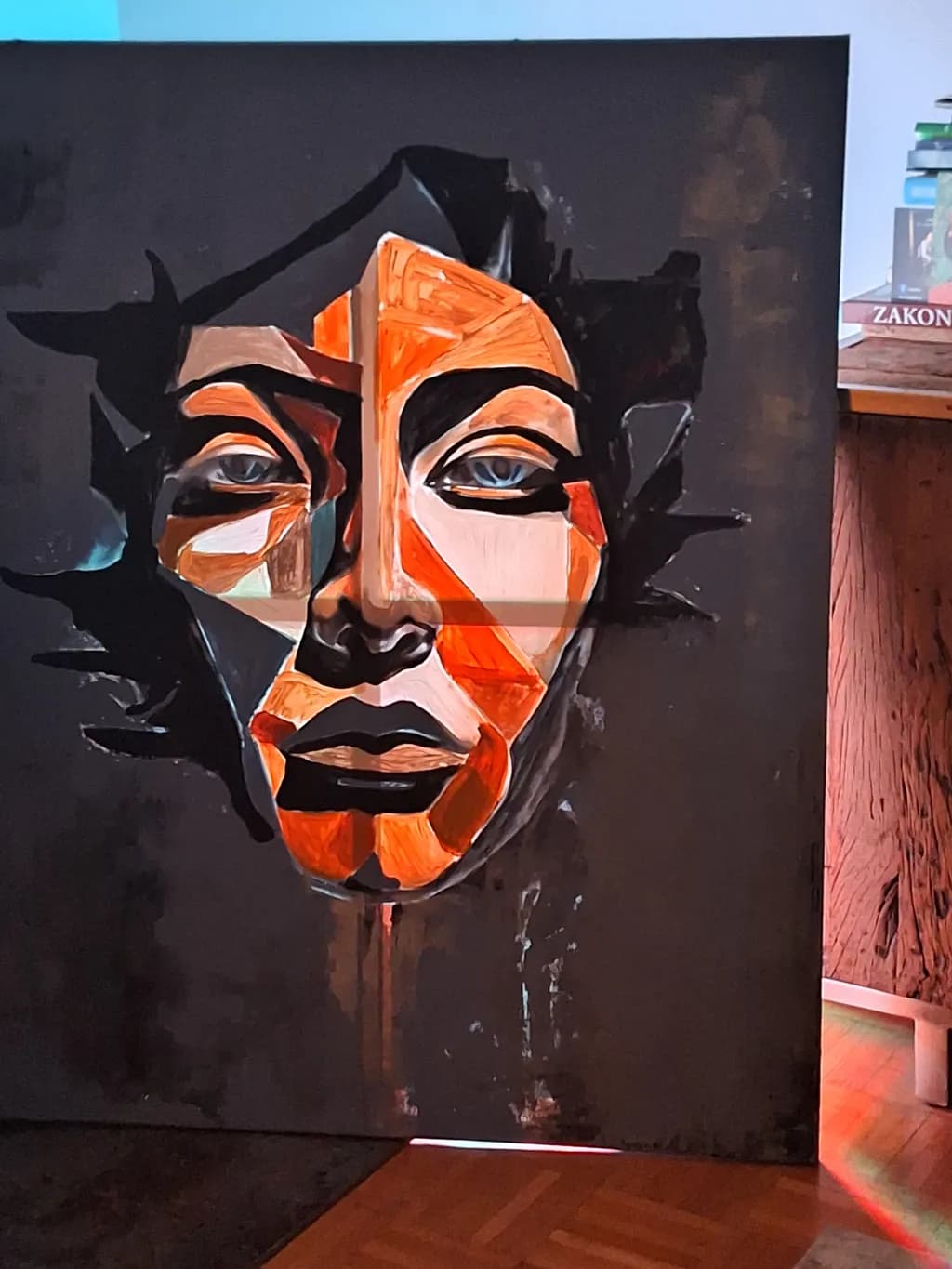 Ember-Faced Portrait