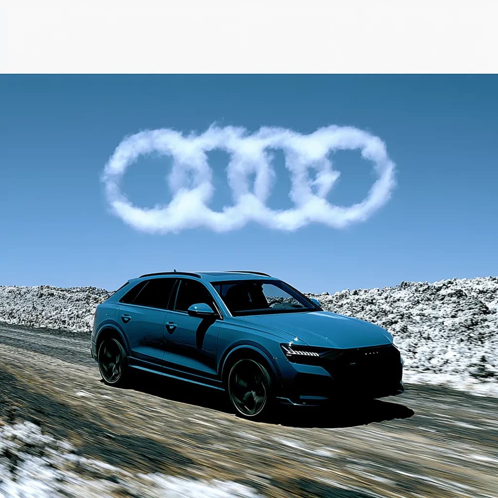 Blue Audi Drive