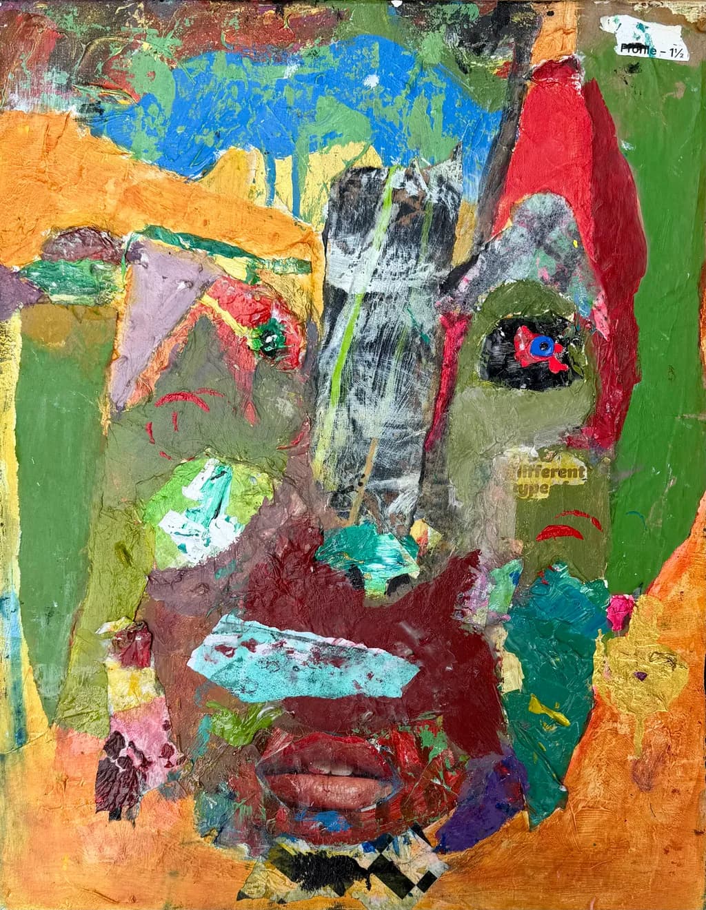 Collaged Portrait in Color