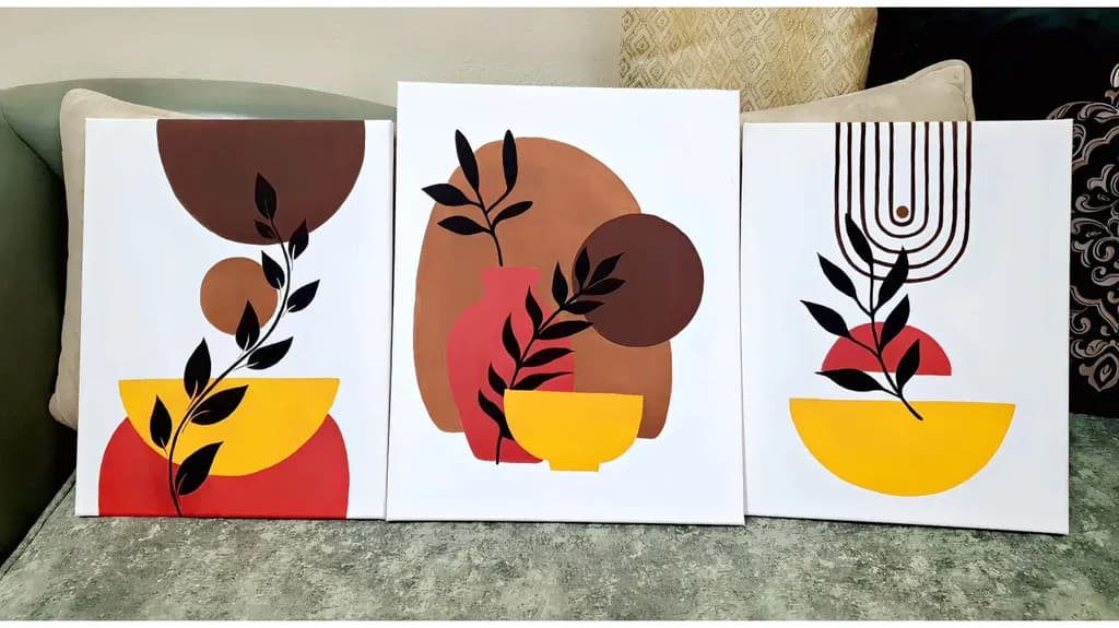 Botanical Forms Triptych