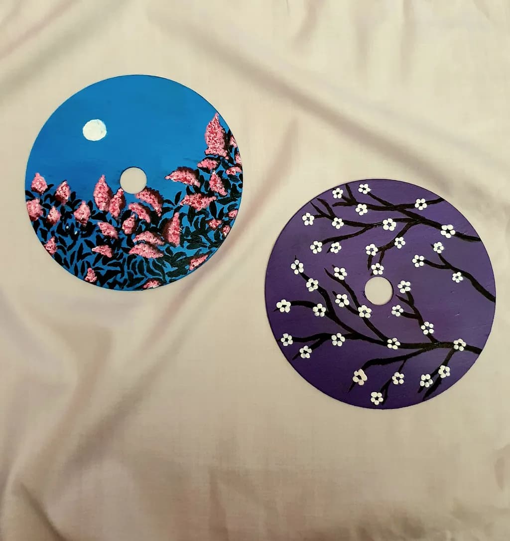 Moonlit Blossom Circles
