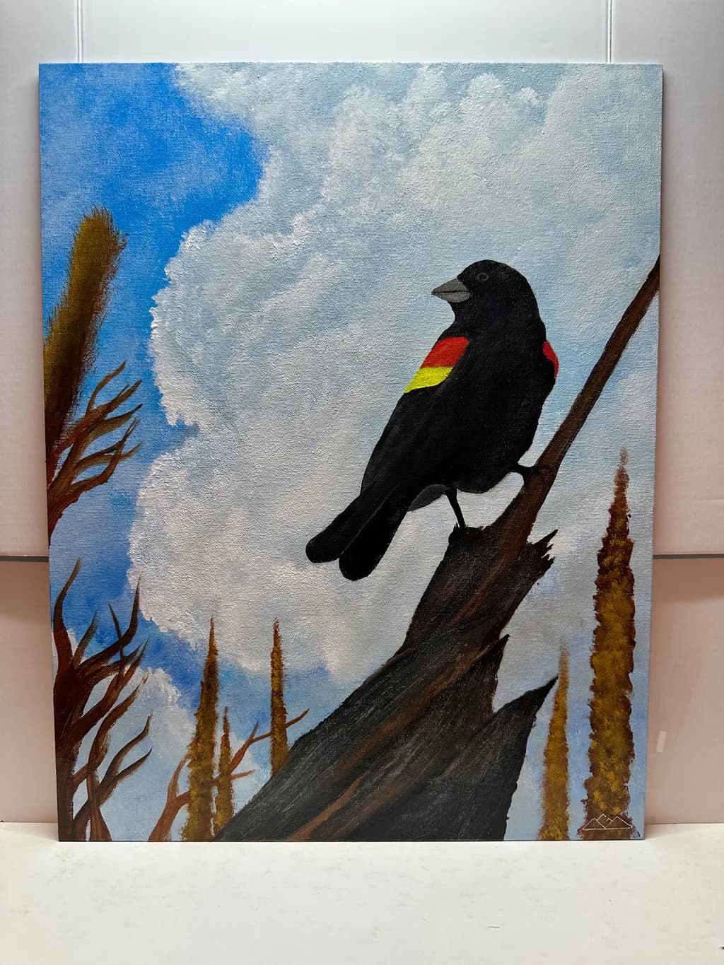 Red-Winged Blackbird Perch