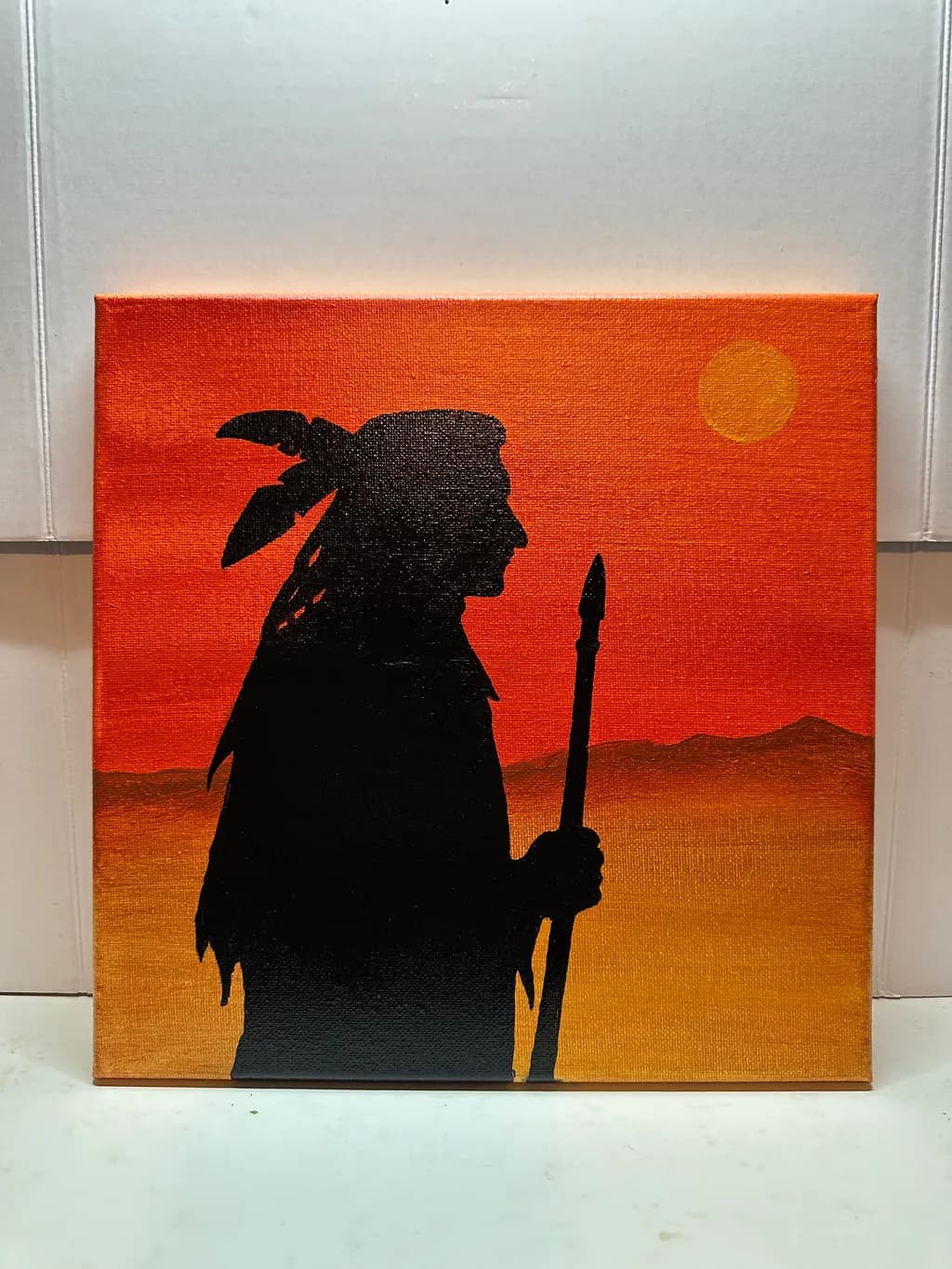 Warrior at Sunset