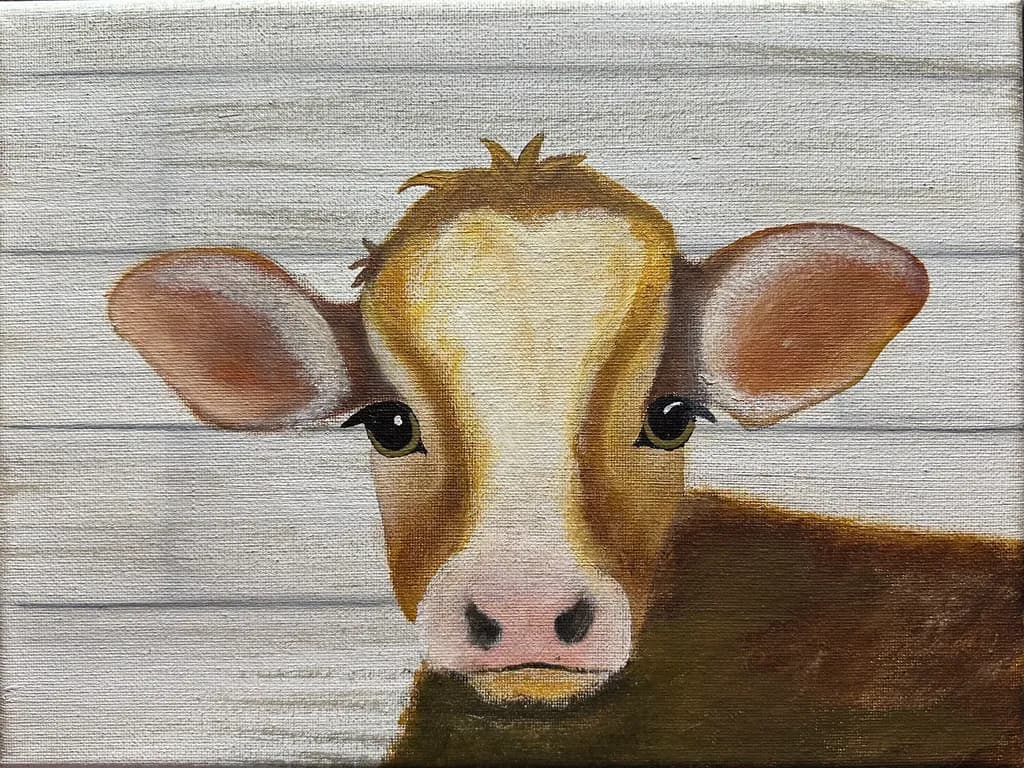 Rustic Cow Portrait