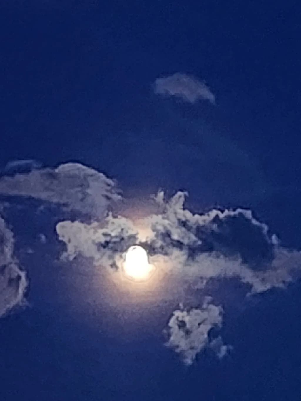 Moon Through Clouds