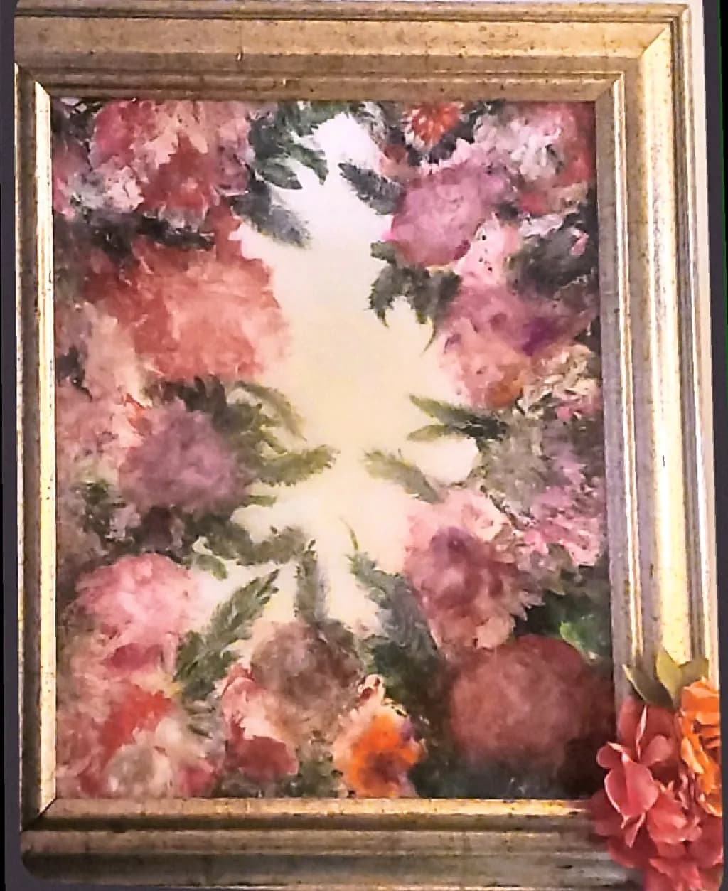 Framed Peony Garden