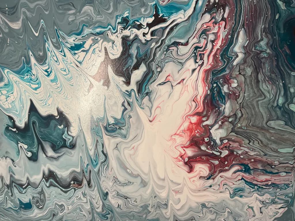Marbled Tide in Crimson