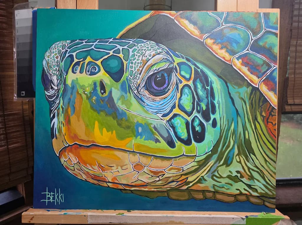 Painted Turtle Portrait