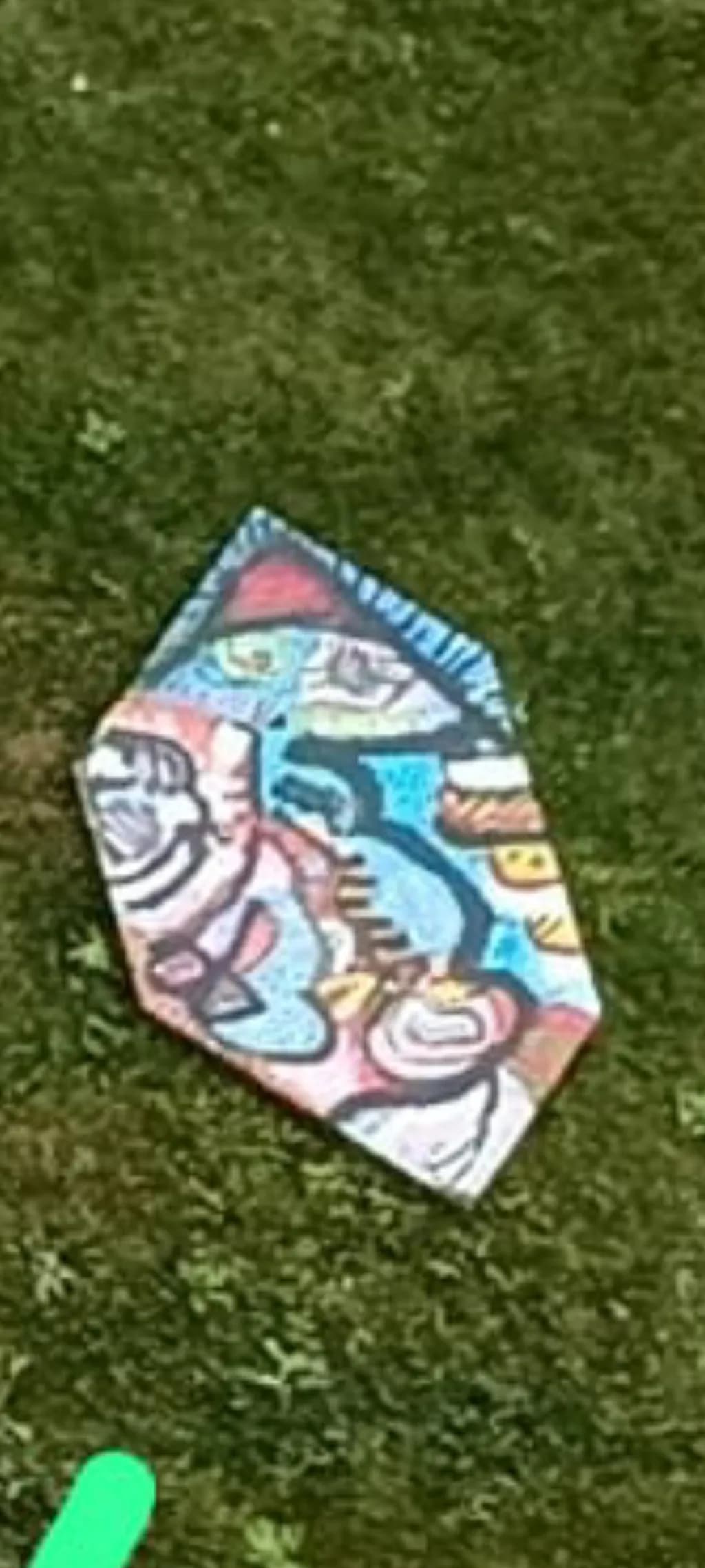 Painted Garden Stone