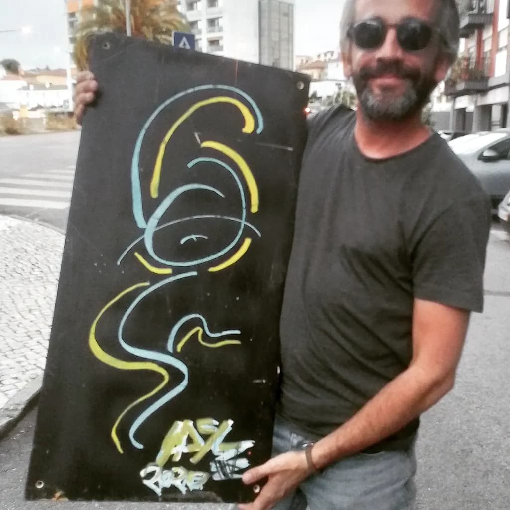 Neon Line Figure