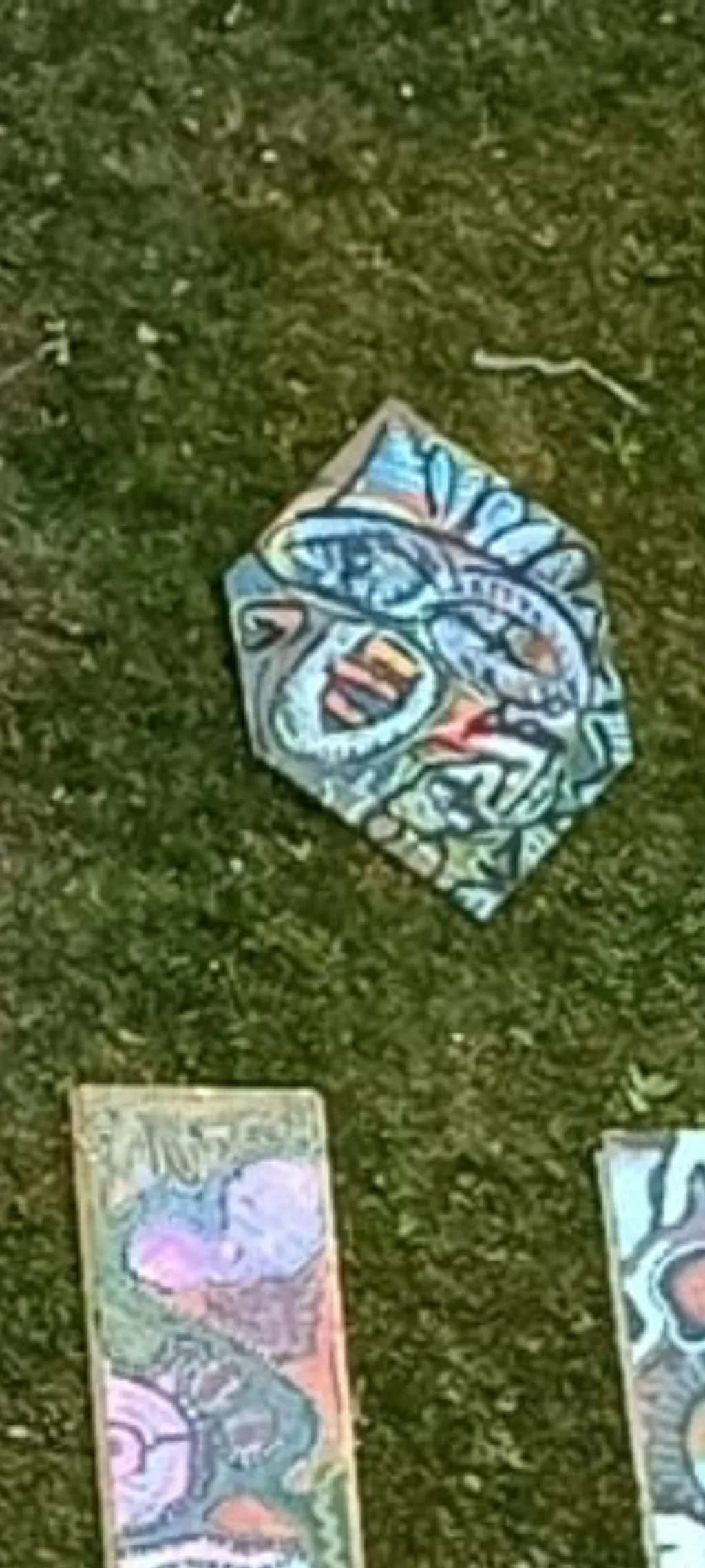 Blue Paper Creature
