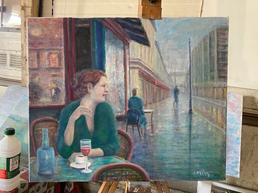Café Along the Boulevard