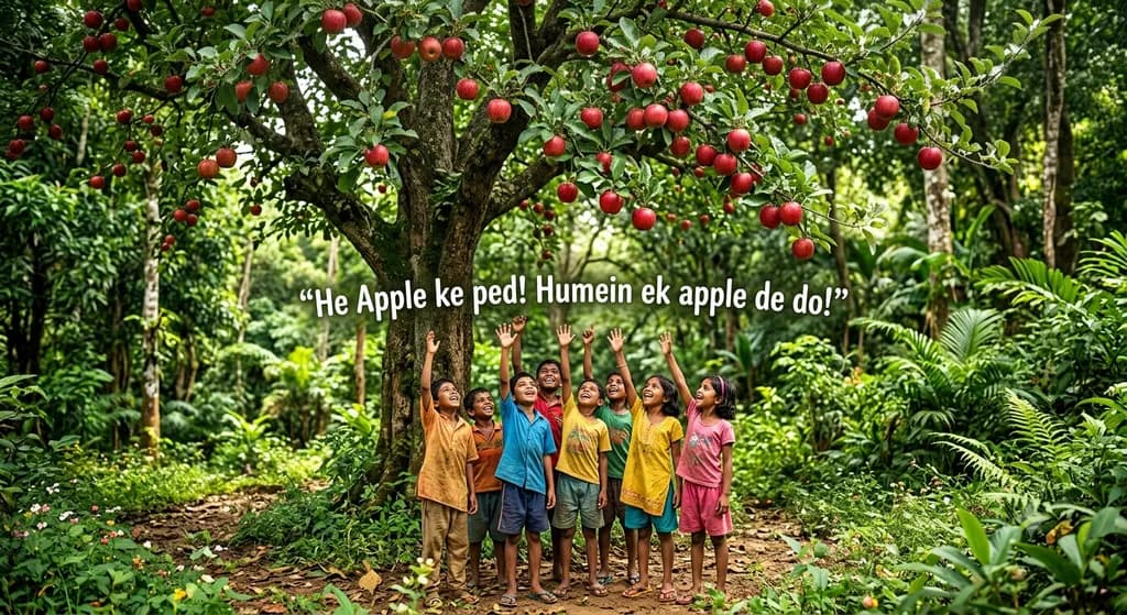 Children Under the Apple Tree